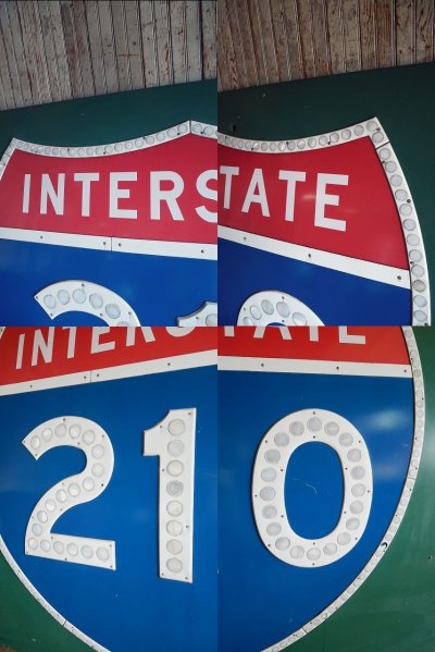 画像2: ビンテ―ジ INTERSTATE 210 特大ロードサイン