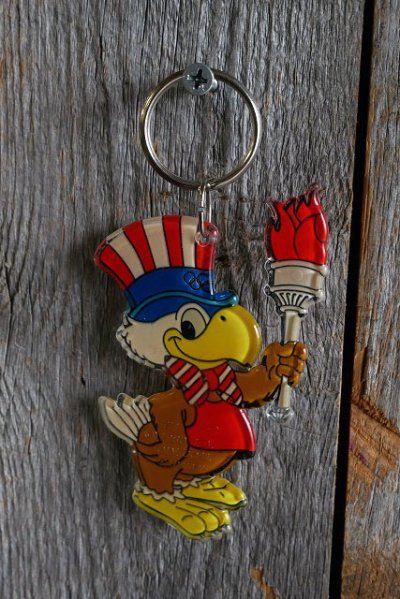 画像1: ビンテージ Sam the Olympic Eagle キーホルダー