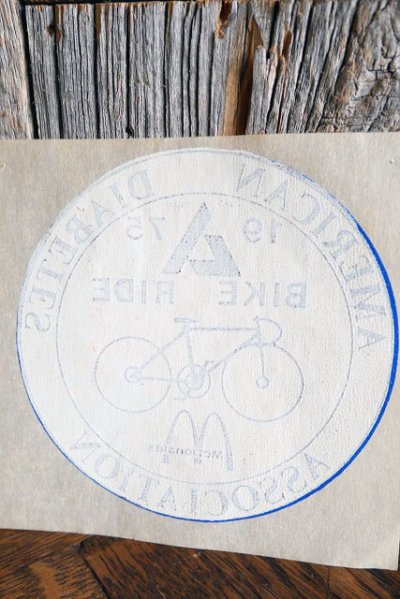 画像3: ビンテージ McDonald's ADA BIKE RIDE アイロン転写シート