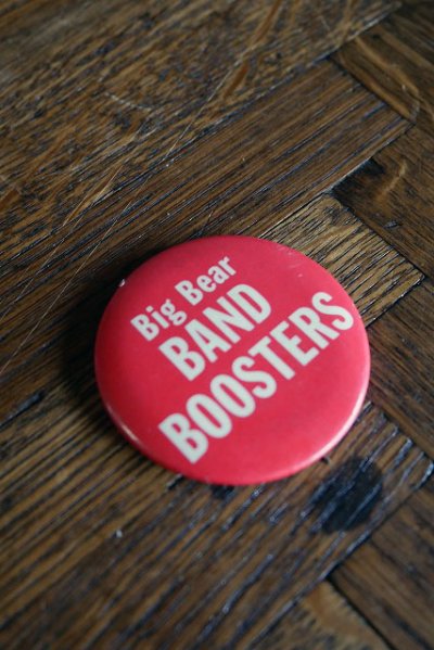 画像1: ビンテージ Big Bear BAND BOOSTERS 缶バッチ