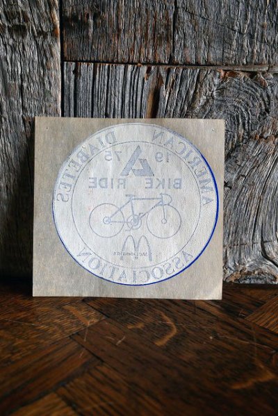 画像1: ビンテージ McDonald's ADA BIKE RIDE アイロン転写シート