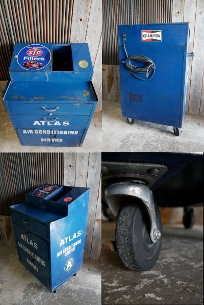 画像3: ビンテージ ATLAS AIR CONDITIONING SERVICE キャビネット