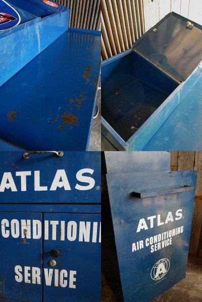 画像1: ビンテージ ATLAS AIR CONDITIONING SERVICE キャビネット