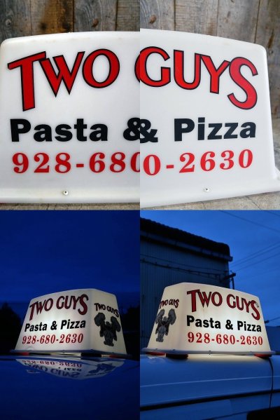 画像2: ビンテージ　TWO　GUYS　DELIVERY　ライトサイン　