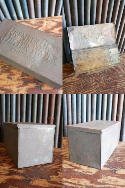 画像2: アンティーク Bremner Bros メタルBOX