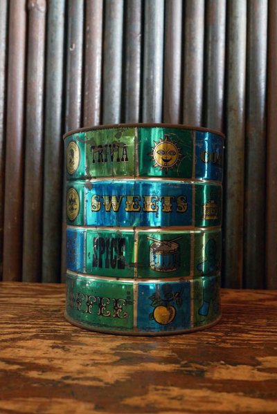 画像1: ビンテージ Odds and Ends MJB COFFEE缶