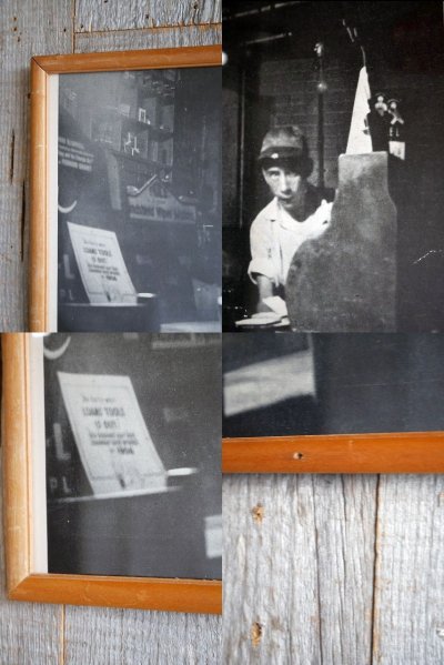 画像1: ビンテージ　Lewis Hine　フォト壁掛け　