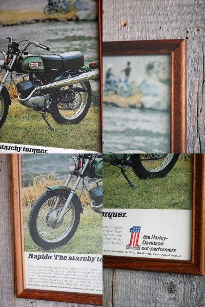 画像1: ビンテージ Harley₋Davidson 壁掛け