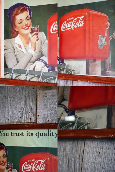 画像1: ビンテージ　COCA-COLA　壁掛け　