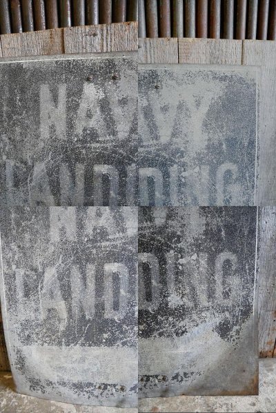 画像1: ビンテージ NAVY LANDING サイン