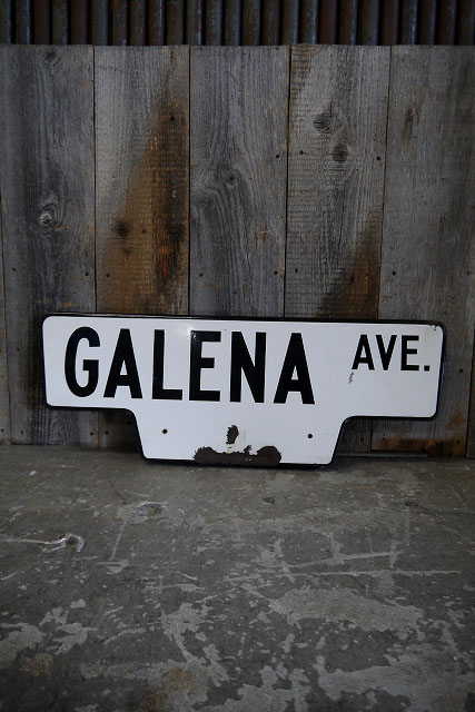 画像1: ビンテージ　GALENA　ストリートサイン (1)