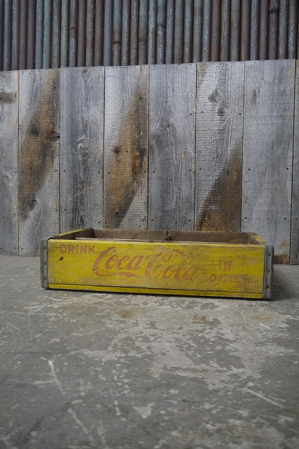 画像1: ビンテージ　Coca-Cola　ウッドボトルケース  (1)