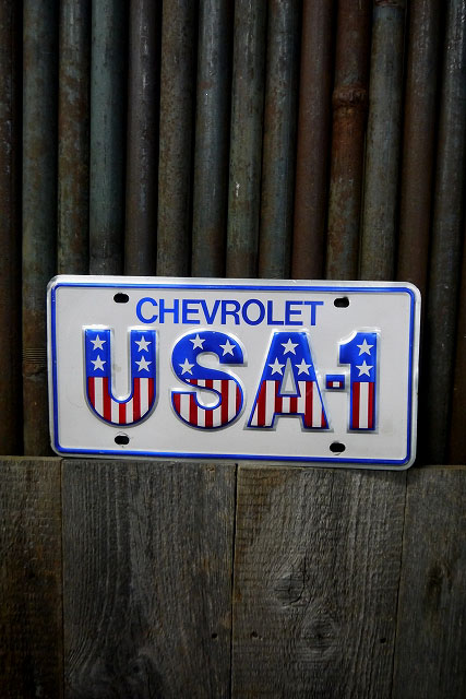 画像1: ビンテージ　CHEVROLET　USA　NO1　ナンバープレート　 (1)