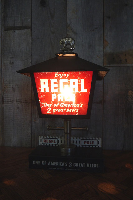 画像1: ビンテージ　REGAL　PALE　BEER　ランプ (1)