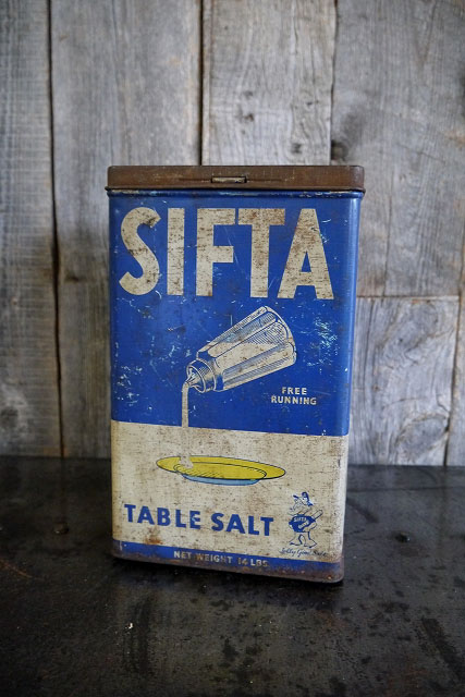 画像1: ビンテージ　SIFTA　TABLE　SOLT缶　B (1)