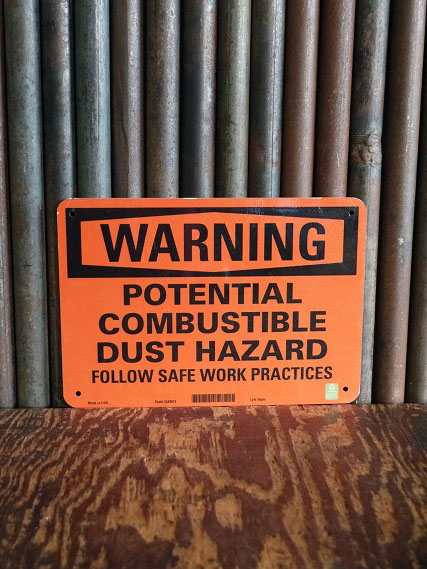 画像1: USA WARNING ミニサイン (1)