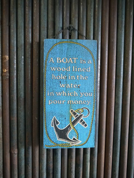 ビンテージ A BOAT ウッドサイン - GOOD-OLD_STAGE